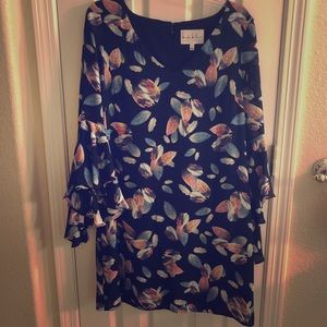 Nicole Miller Flutter sleeve dress